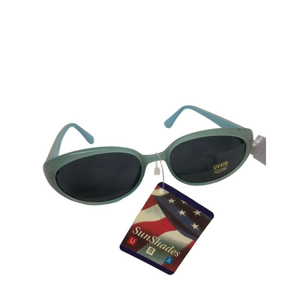 Light Blue Children's Youth New Glance Sunglasses Oval UV400 Protection 11090-X3